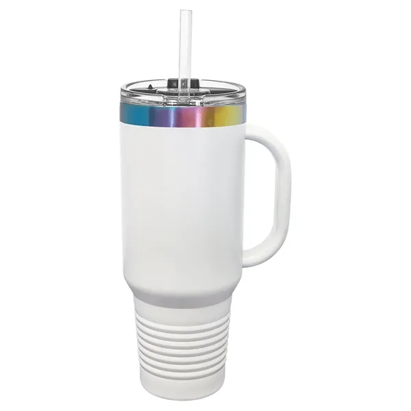 Polar Camel 40oz. Prism ION-Plated Travel Mug w/ Straw - Polar Camel 40oz. Prism ION-Plated Travel Mug w/ Straw - Image 5 of 5