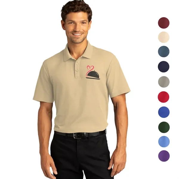 Port Authority SuperPro React Polo w/ Screen Print 5 oz. - Port Authority SuperPro React Polo w/ Screen Print 5 oz. - Image 0 of 14