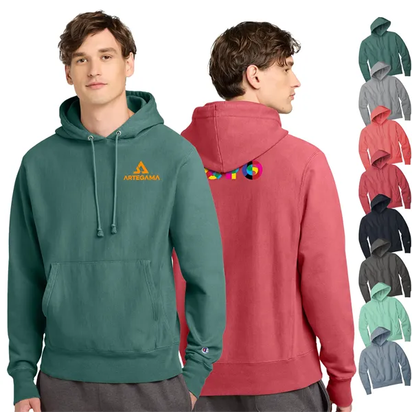 Champion ® Reverse Weave ® Garment-Dyed Hooded Sweatshirt - Champion ® Reverse Weave ® Garment-Dyed Hooded Sweatshirt - Image 0 of 11