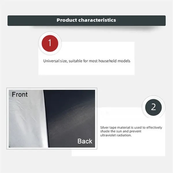 Foldable Car Windshield Sunshade - Foldable Car Windshield Sunshade - Image 2 of 5