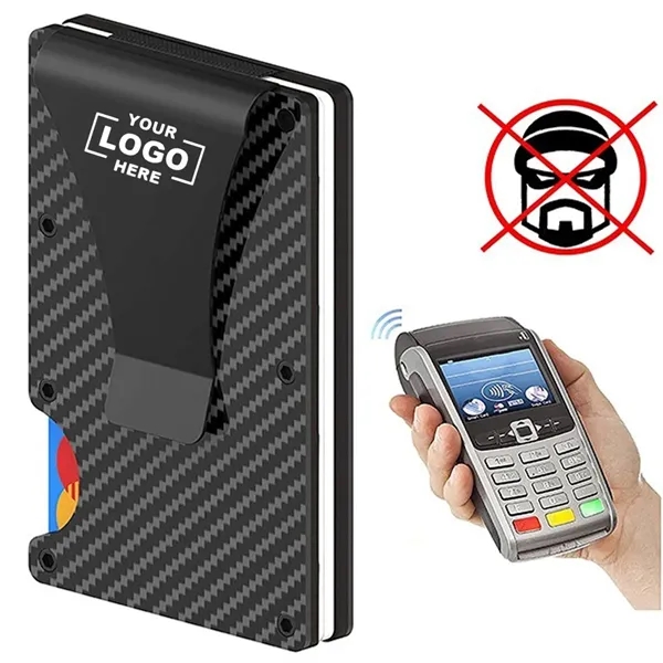 RFID Blocking Carbon Fiber Wallet Slim Credit Card Holder - RFID Blocking Carbon Fiber Wallet Slim Credit Card Holder - Image 0 of 4