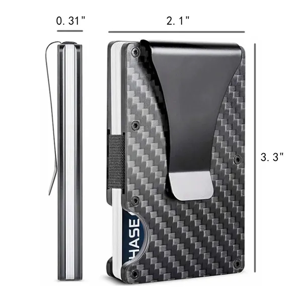 RFID Blocking Carbon Fiber Wallet Slim Credit Card Holder - RFID Blocking Carbon Fiber Wallet Slim Credit Card Holder - Image 1 of 4