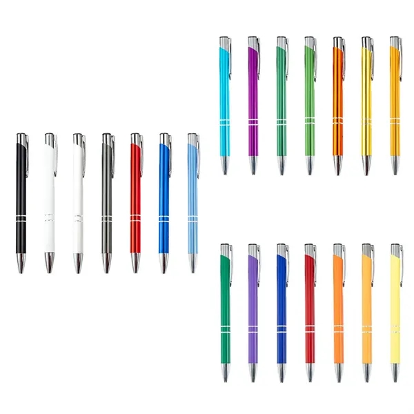 Metal Press Type Retractable Ballpoint Pen for Office - Metal Press Type Retractable Ballpoint Pen for Office - Image 1 of 4