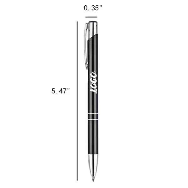 Metal Press Type Retractable Ballpoint Pen for Office - Metal Press Type Retractable Ballpoint Pen for Office - Image 2 of 4