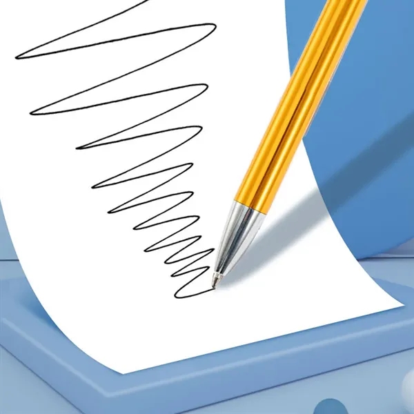 Metal Press Type Retractable Ballpoint Pen for Office - Metal Press Type Retractable Ballpoint Pen for Office - Image 4 of 4