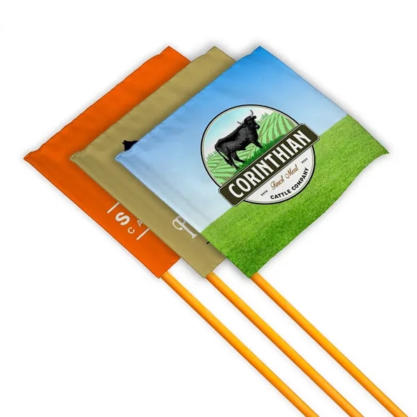 51" Orange Whip Rod With 12"x12" Custom Digital Flag - 51" Orange Whip Rod With 12"x12" Custom Digital Flag - Image 2 of 9