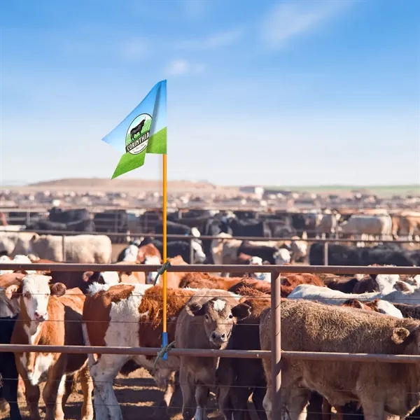 51" Orange Whip Rod With 12"x12" Custom Digital Flag - 51" Orange Whip Rod With 12"x12" Custom Digital Flag - Image 8 of 9