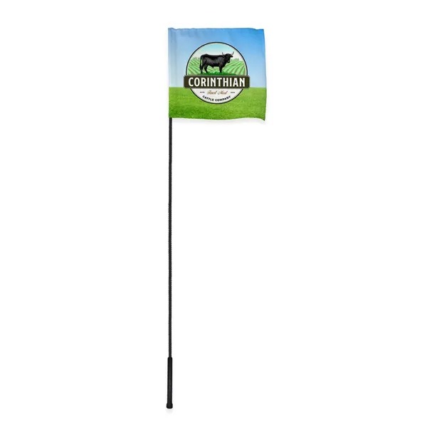 86" Black Whip Rod With 12"x12" Custom Digital Flag - 86" Black Whip Rod With 12"x12" Custom Digital Flag - Image 0 of 9