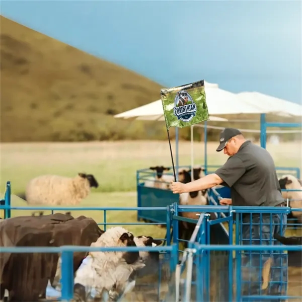 86" Black Whip Rod With 12"x12" Custom Digital Flag - 86" Black Whip Rod With 12"x12" Custom Digital Flag - Image 8 of 9