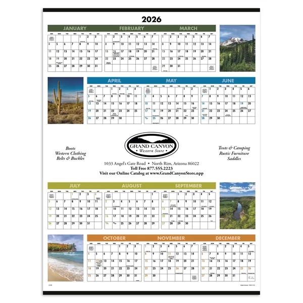 Triumph® Calendars Scenic Span-A-Year Calendar - Triumph® Calendars Scenic Span-A-Year Calendar - Image 0 of 1