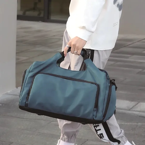 Waterproof Gym Duffel Bag Crossbody Backpack - Waterproof Gym Duffel Bag Crossbody Backpack - Image 5 of 5