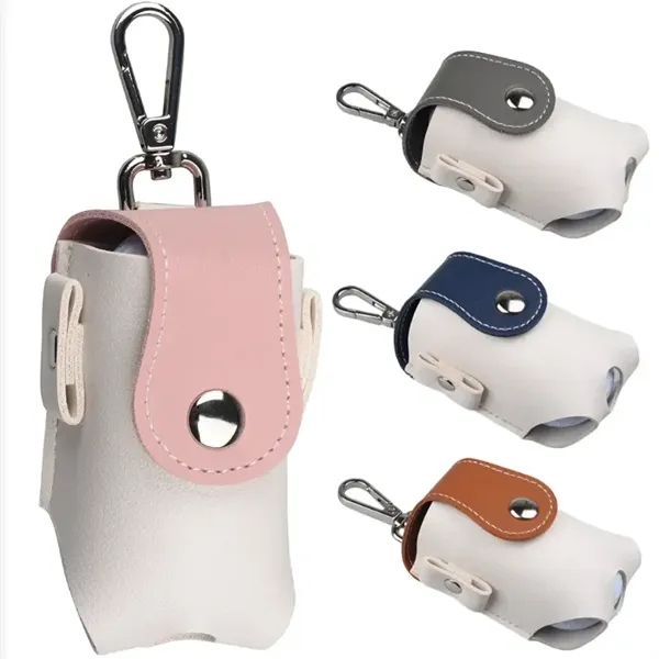 PortableGolf Ball Pouch Pu Leather Hang On Waist Gift - PortableGolf Ball Pouch Pu Leather Hang On Waist Gift - Image 2 of 5