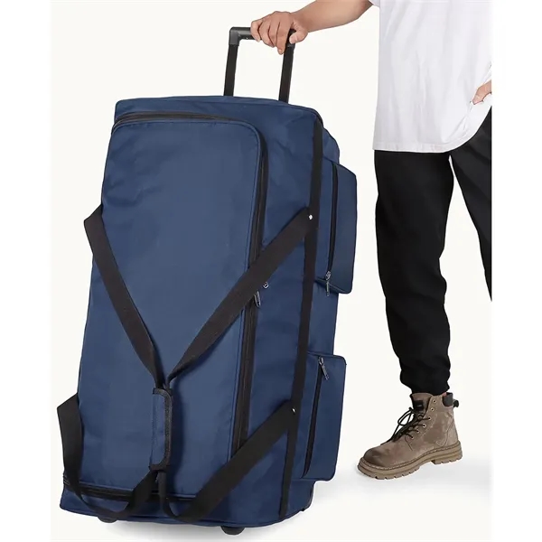 32-40" Large Foldable Travel Wheeled Rolling Duffel Bags - 32-40" Large Foldable Travel Wheeled Rolling Duffel Bags - Image 2 of 5