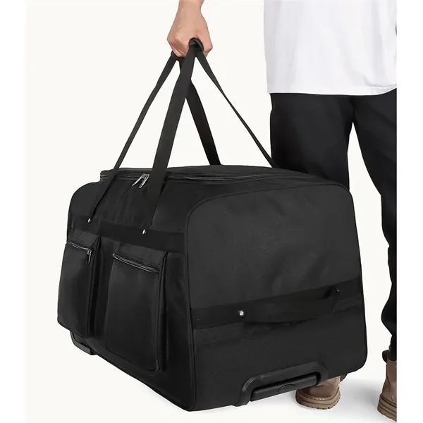 32-40" Large Foldable Travel Wheeled Rolling Duffel Bags - 32-40" Large Foldable Travel Wheeled Rolling Duffel Bags - Image 3 of 5