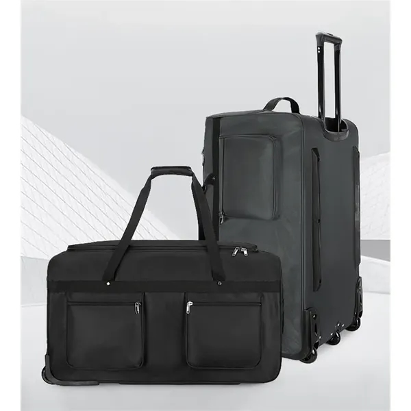 32-40" Large Foldable Travel Wheeled Rolling Duffel Bags - 32-40" Large Foldable Travel Wheeled Rolling Duffel Bags - Image 5 of 5