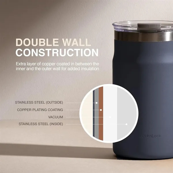 20 oz 18/8 Stainless Steel Double Wall Insulated Handle Mug - 20 oz 18/8 Stainless Steel Double Wall Insulated Handle Mug - Image 1 of 8