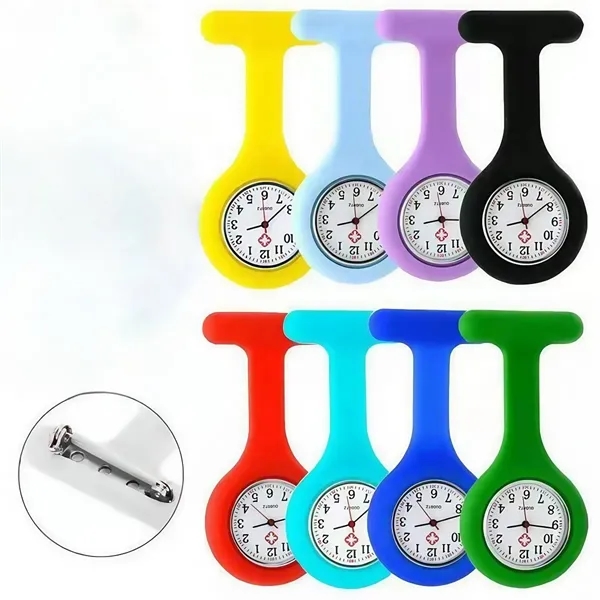 Silicone Nurse Watch Brooch - Silicone Nurse Watch Brooch - Image 1 of 3