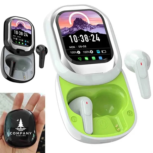 In-ear Bluetooth Earbuds with Screen - In-ear Bluetooth Earbuds with Screen - Image 0 of 3
