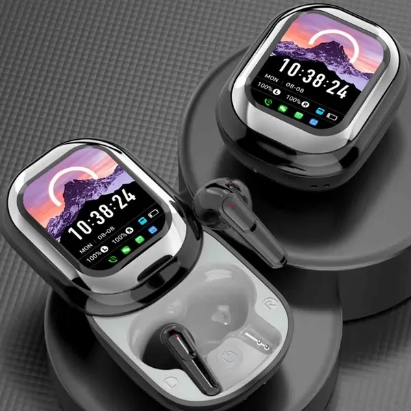 In-ear Bluetooth Earbuds with Screen - In-ear Bluetooth Earbuds with Screen - Image 2 of 3