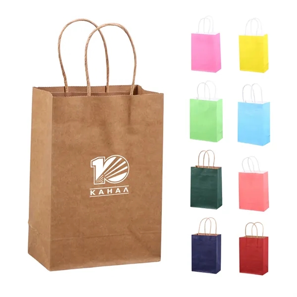 Kraft Gift Bags with Handles - Kraft Gift Bags with Handles - Image 0 of 9
