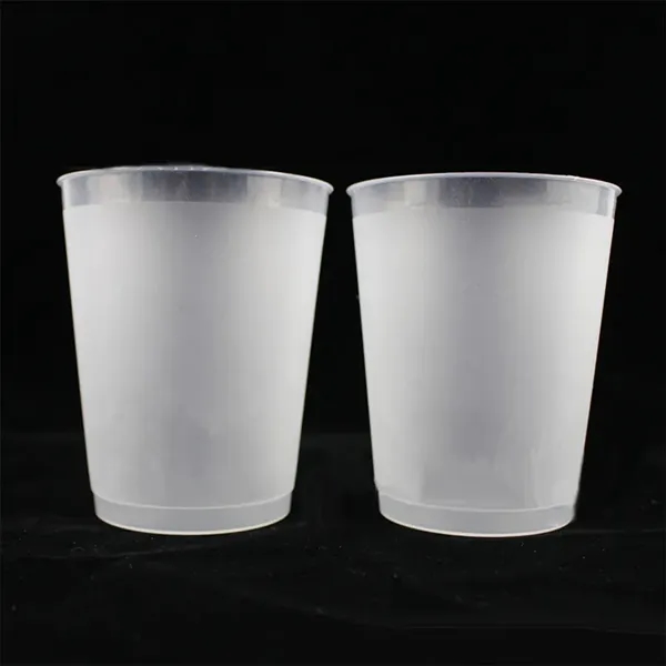 Reusable 12 OZ Frosted Translucent Plastic Stadium Cup - Reusable 12 OZ Frosted Translucent Plastic Stadium Cup - Image 1 of 5