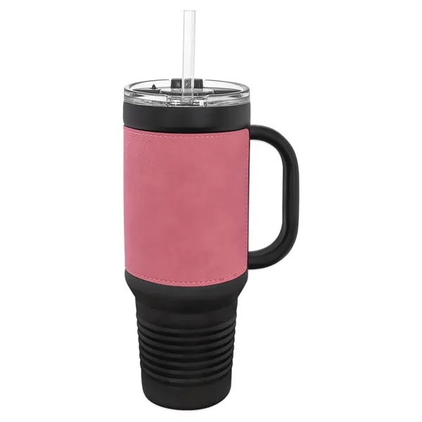 Polar Camel 40oz Leatherette/Black Stainless Travel Mug - Polar Camel 40oz Leatherette/Black Stainless Travel Mug - Image 9 of 17
