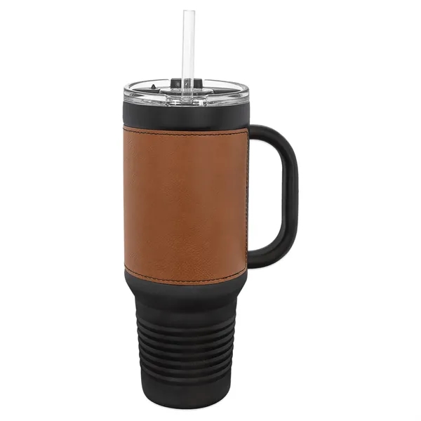 Polar Camel 40oz Leatherette/Black Stainless Travel Mug - Polar Camel 40oz Leatherette/Black Stainless Travel Mug - Image 11 of 17