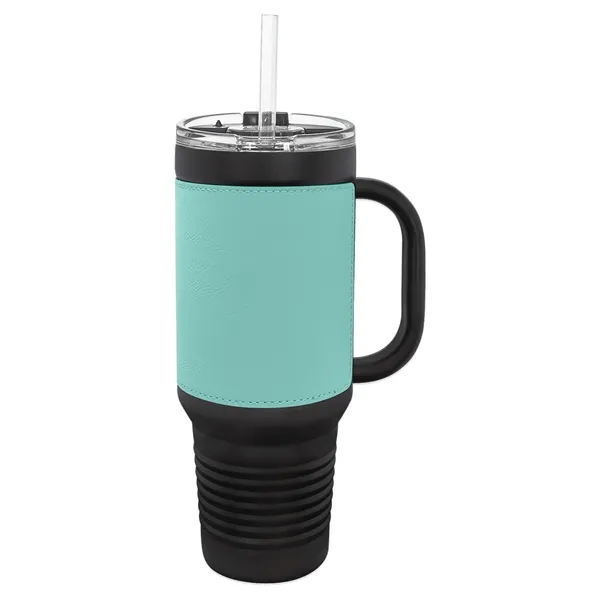Polar Camel 40oz Leatherette/Black Stainless Travel Mug - Polar Camel 40oz Leatherette/Black Stainless Travel Mug - Image 15 of 17