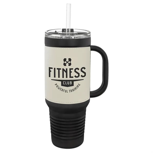 Polar Camel 40oz Leatherette/Black Stainless Travel Mug - Polar Camel 40oz Leatherette/Black Stainless Travel Mug - Image 16 of 17
