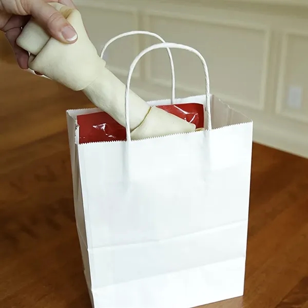 Customized Kraft Paper Bulk Gift Bags with Handles - Customized Kraft Paper Bulk Gift Bags with Handles - Image 4 of 6