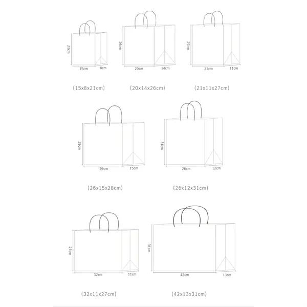 Customized Kraft Paper Bulk Gift Bags with Handles - Customized Kraft Paper Bulk Gift Bags with Handles - Image 6 of 6