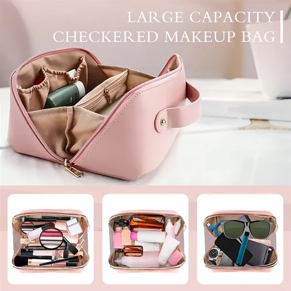 Large Capacity Travel Cosmetic Bag with Handle - Large Capacity Travel Cosmetic Bag with Handle - Image 3 of 3