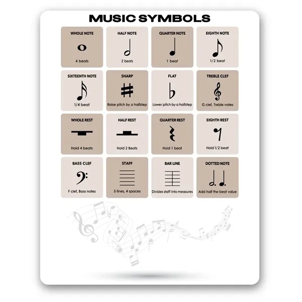 Music Symbol Magnet - MADE IN USA - Music Symbol Magnet - MADE IN USA - Image 1 of 1