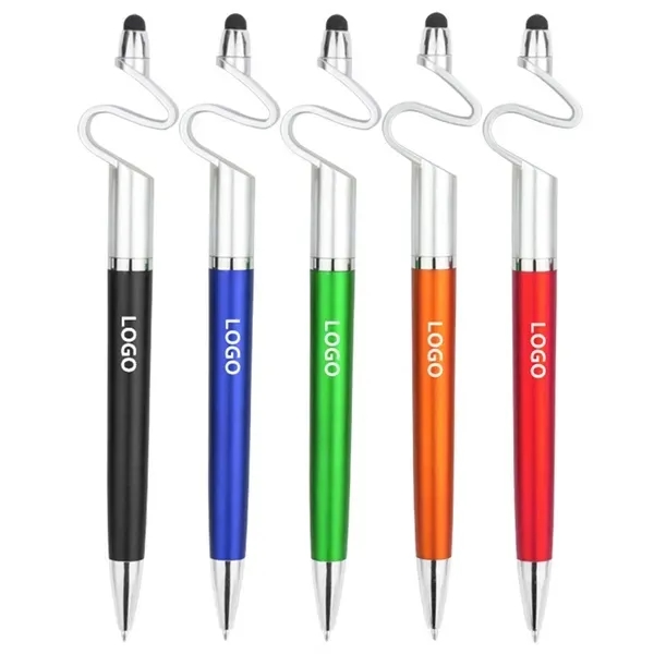 Multifunctional 3 in 1 Phone Holder Stand Stylus Pens - Multifunctional 3 in 1 Phone Holder Stand Stylus Pens - Image 1 of 1