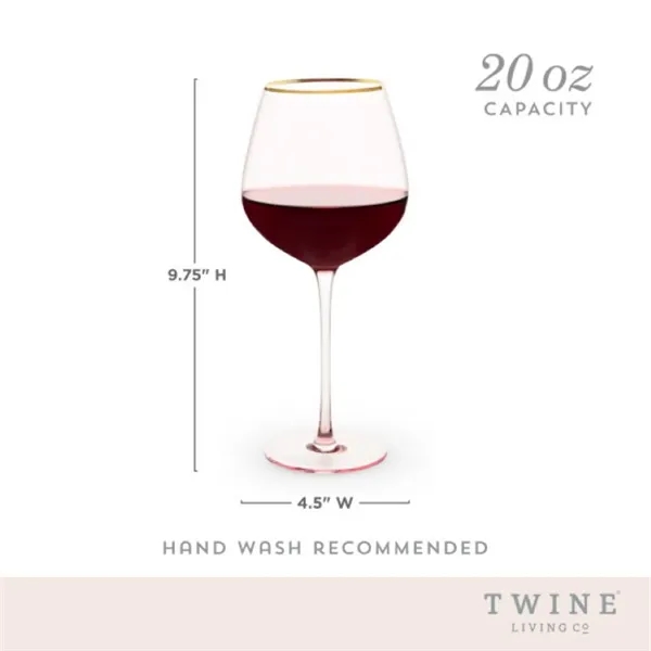Twine Living® Rose Crystal Red Wine Glass - Twine Living® Rose Crystal Red Wine Glass - Image 5 of 6