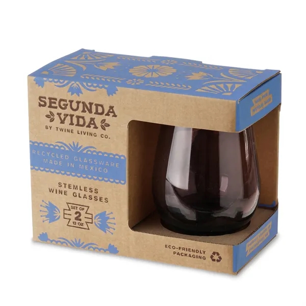 Twine Living® Rosado Recycled Stemless Wine Glass - Twine Living® Rosado Recycled Stemless Wine Glass - Image 2 of 8