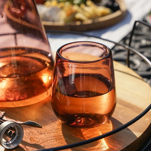 Twine Living® Rosado Recycled Stemless Wine Glass - Twine Living® Rosado Recycled Stemless Wine Glass - Image 3 of 8