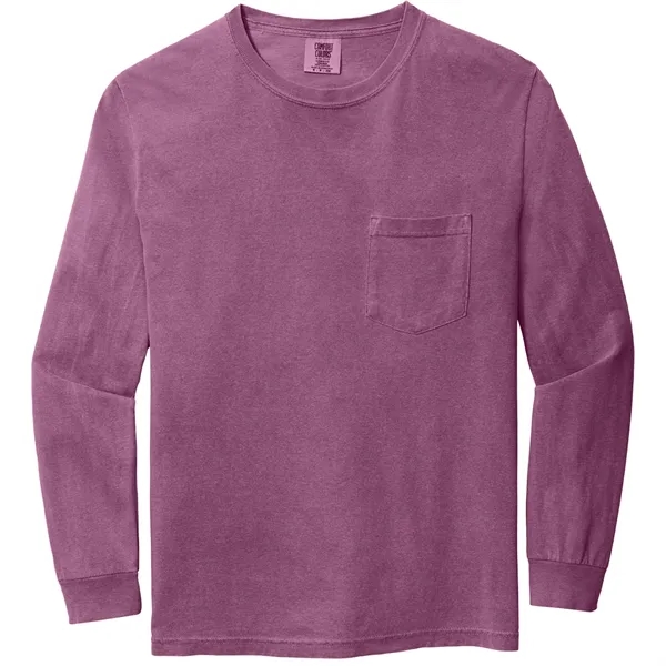 Comfort Colors® Heavyweight Ring Spun Long Sleeve Pocket Tee - Comfort Colors® Heavyweight Ring Spun Long Sleeve Pocket Tee - Image 4 of 23