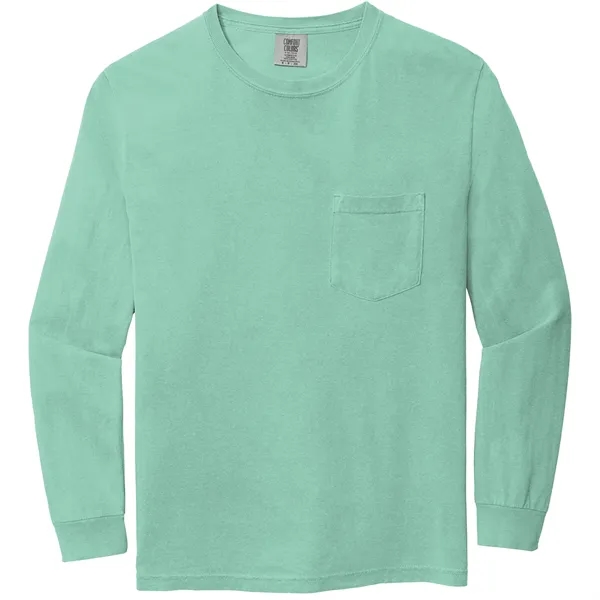 Comfort Colors® Heavyweight Ring Spun Long Sleeve Pocket Tee - Comfort Colors® Heavyweight Ring Spun Long Sleeve Pocket Tee - Image 9 of 23