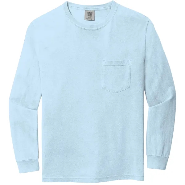 Comfort Colors® Heavyweight Ring Spun Long Sleeve Pocket Tee - Comfort Colors® Heavyweight Ring Spun Long Sleeve Pocket Tee - Image 10 of 23