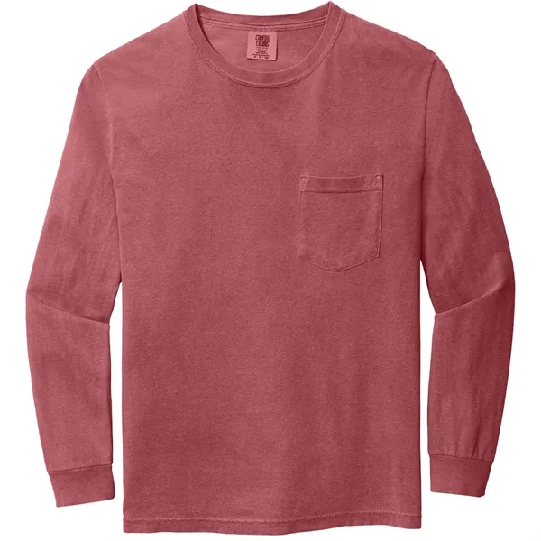 Comfort Colors® Heavyweight Ring Spun Long Sleeve Pocket Tee - Comfort Colors® Heavyweight Ring Spun Long Sleeve Pocket Tee - Image 11 of 23