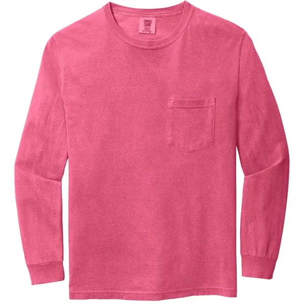 Comfort Colors® Heavyweight Ring Spun Long Sleeve Pocket Tee - Comfort Colors® Heavyweight Ring Spun Long Sleeve Pocket Tee - Image 12 of 23