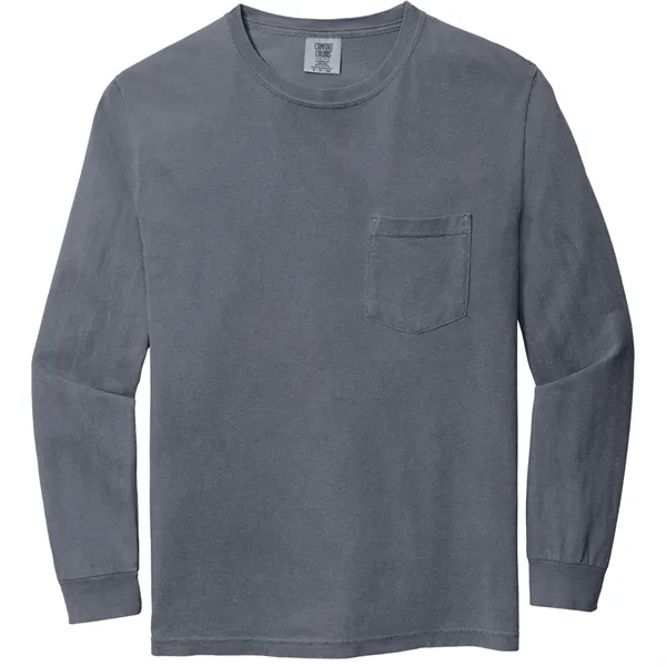 Comfort Colors® Heavyweight Ring Spun Long Sleeve Pocket Tee - Comfort Colors® Heavyweight Ring Spun Long Sleeve Pocket Tee - Image 13 of 23