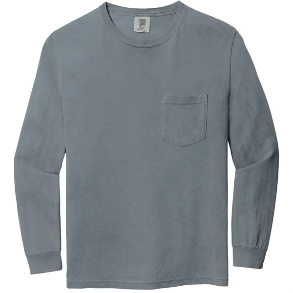 Comfort Colors® Heavyweight Ring Spun Long Sleeve Pocket Tee - Comfort Colors® Heavyweight Ring Spun Long Sleeve Pocket Tee - Image 15 of 23