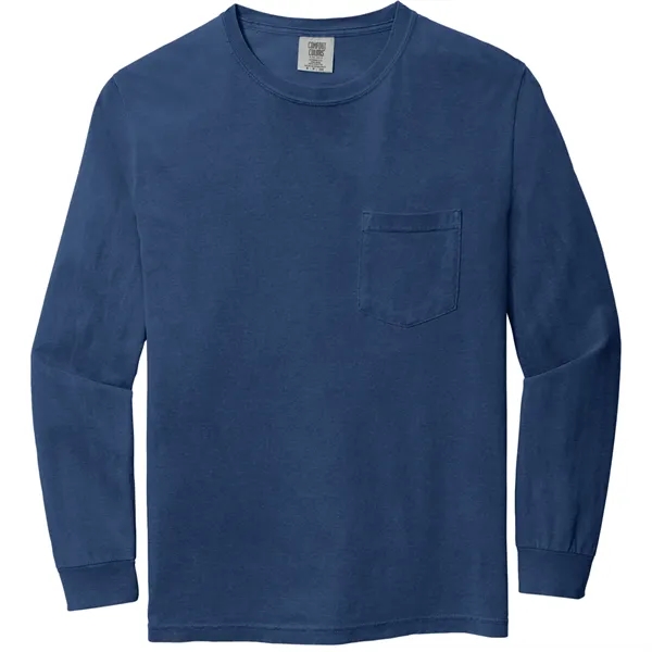 Comfort Colors® Heavyweight Ring Spun Long Sleeve Pocket Tee - Comfort Colors® Heavyweight Ring Spun Long Sleeve Pocket Tee - Image 22 of 23