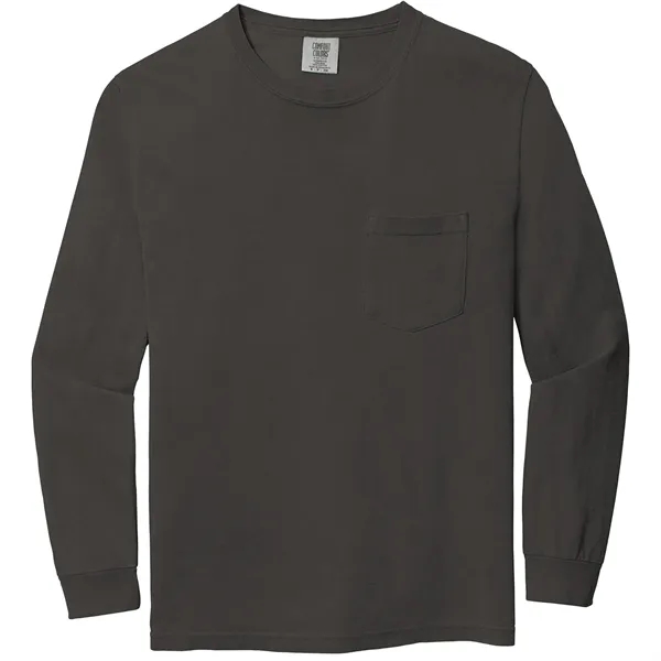 Comfort Colors® Heavyweight Ring Spun Long Sleeve Pocket Tee - Comfort Colors® Heavyweight Ring Spun Long Sleeve Pocket Tee - Image 23 of 23