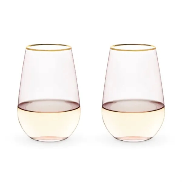 Twine Living® Rose Crystal Stemless Wine Glass - Twine Living® Rose Crystal Stemless Wine Glass - Image 5 of 8