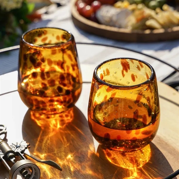 Twine Living® Tortuga Stemless Recycled Wine Glass - Twine Living® Tortuga Stemless Recycled Wine Glass - Image 5 of 9