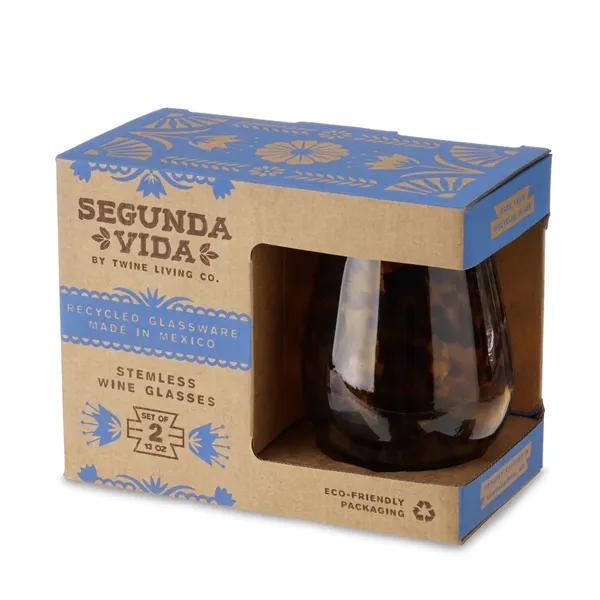 Twine Living® Tortuga Stemless Recycled Wine Glass - Twine Living® Tortuga Stemless Recycled Wine Glass - Image 9 of 9