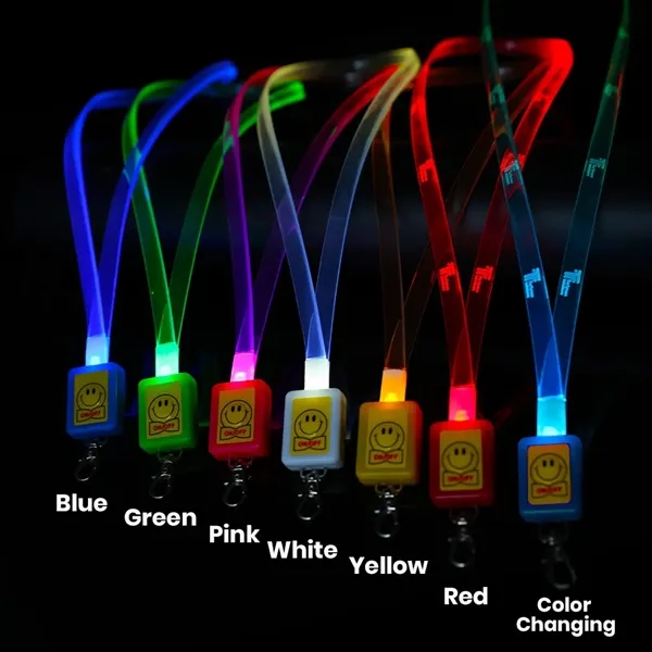 LED Light Up Neon Lanyard - LED Light Up Neon Lanyard - Image 1 of 12